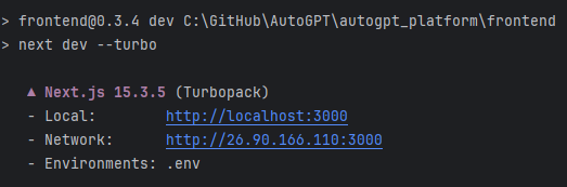 Step 1 AutoGPT Running